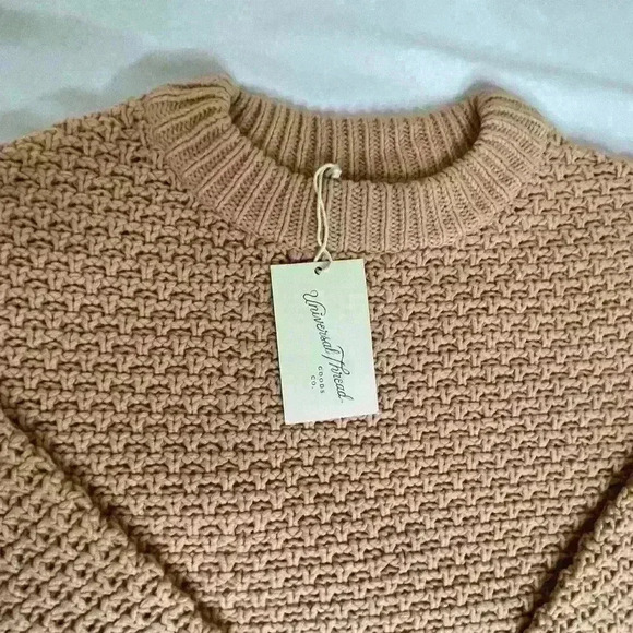 NWT Universal Thread Crew Neck Pullover Cable Knit Sweater  in Blush pink small - Picture 6 of 8